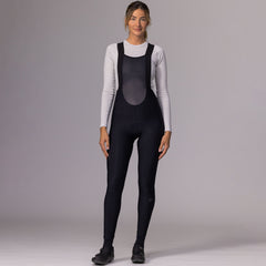 LE COL Women’s Sport Bib Tights II | Fleece Lined Thermal Cycling Leggings  | Foam Chamois Pad & Reflective Fabric | XS - X : : Clothing