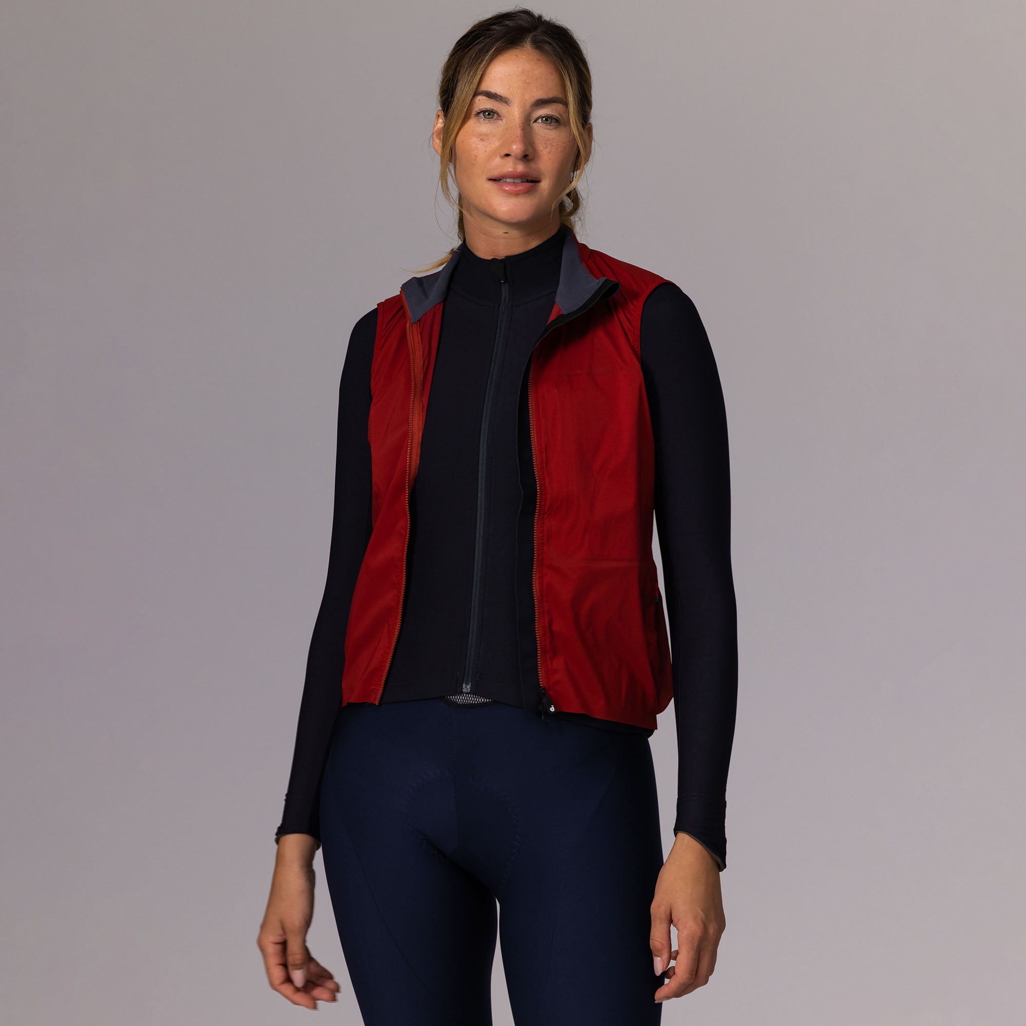 Red running 2025 vest womens