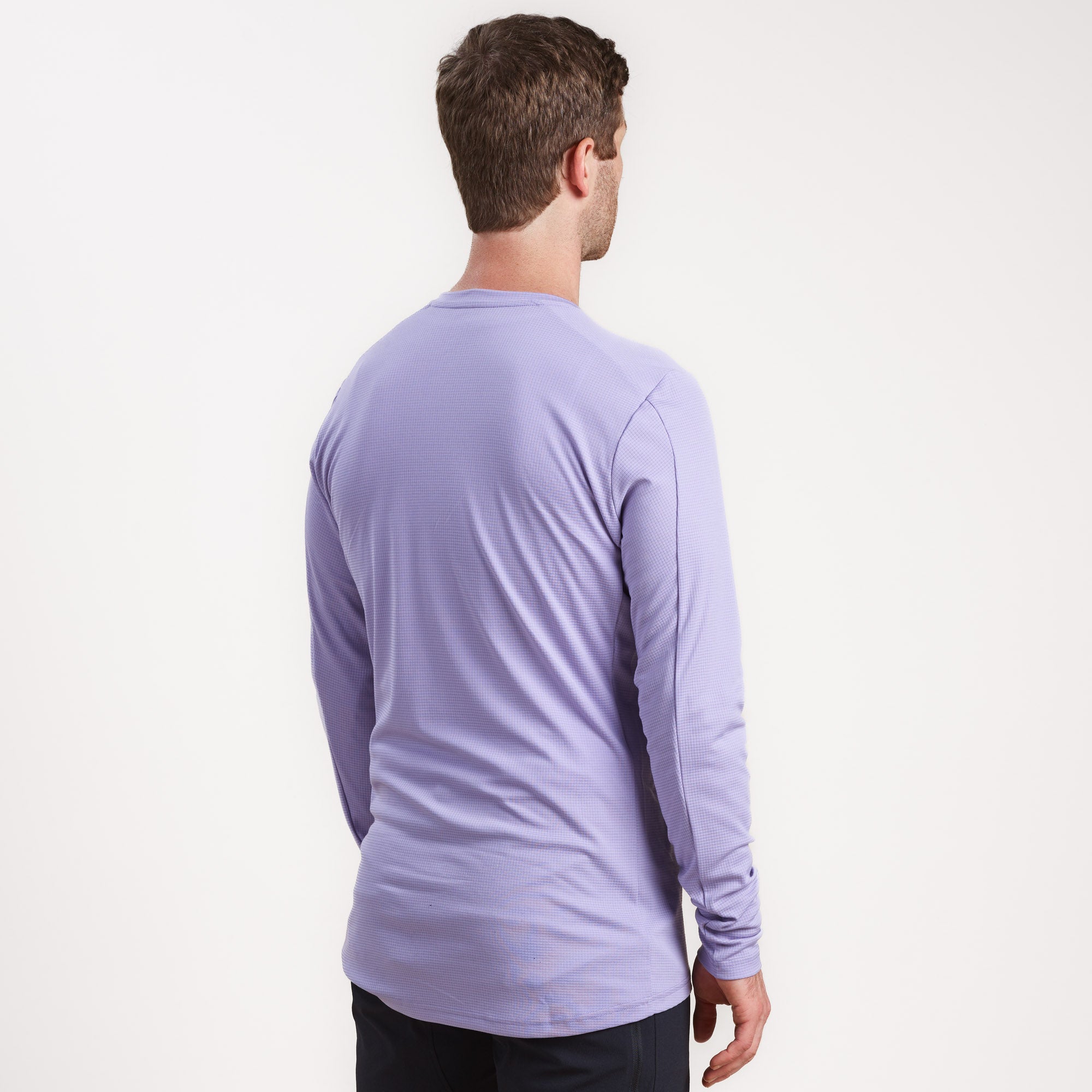 Light purple long sleeve best sale shirt mens