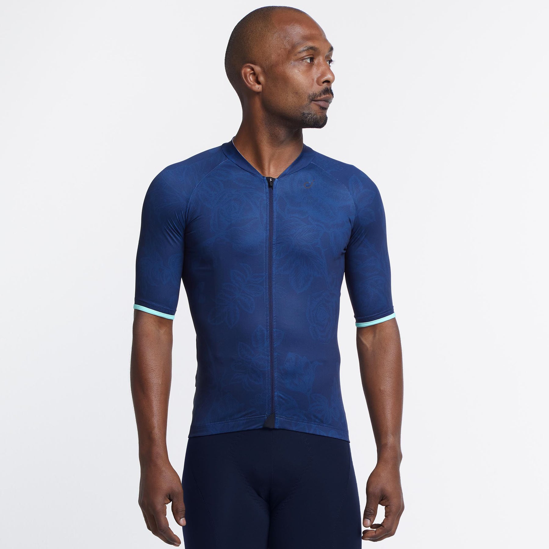 Navy blue 2025 cycling jersey