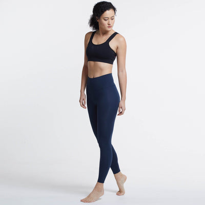 wizard weekly wide leg yoga pants in navy – The Common Room