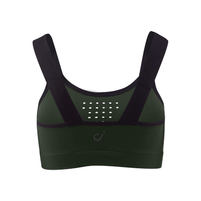 Unified Layered Sports Bra | Olive Green